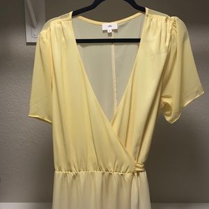 LPA ombré wrap maxi dress